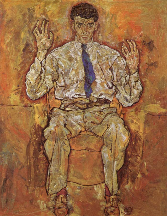 Egon Schiele Portrait of Albert Paris von Gutersloh